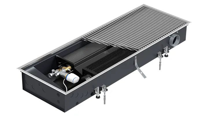 Klimakonwektor kanałowy CVK2P  z doprowadzeniem świeżego powietrza